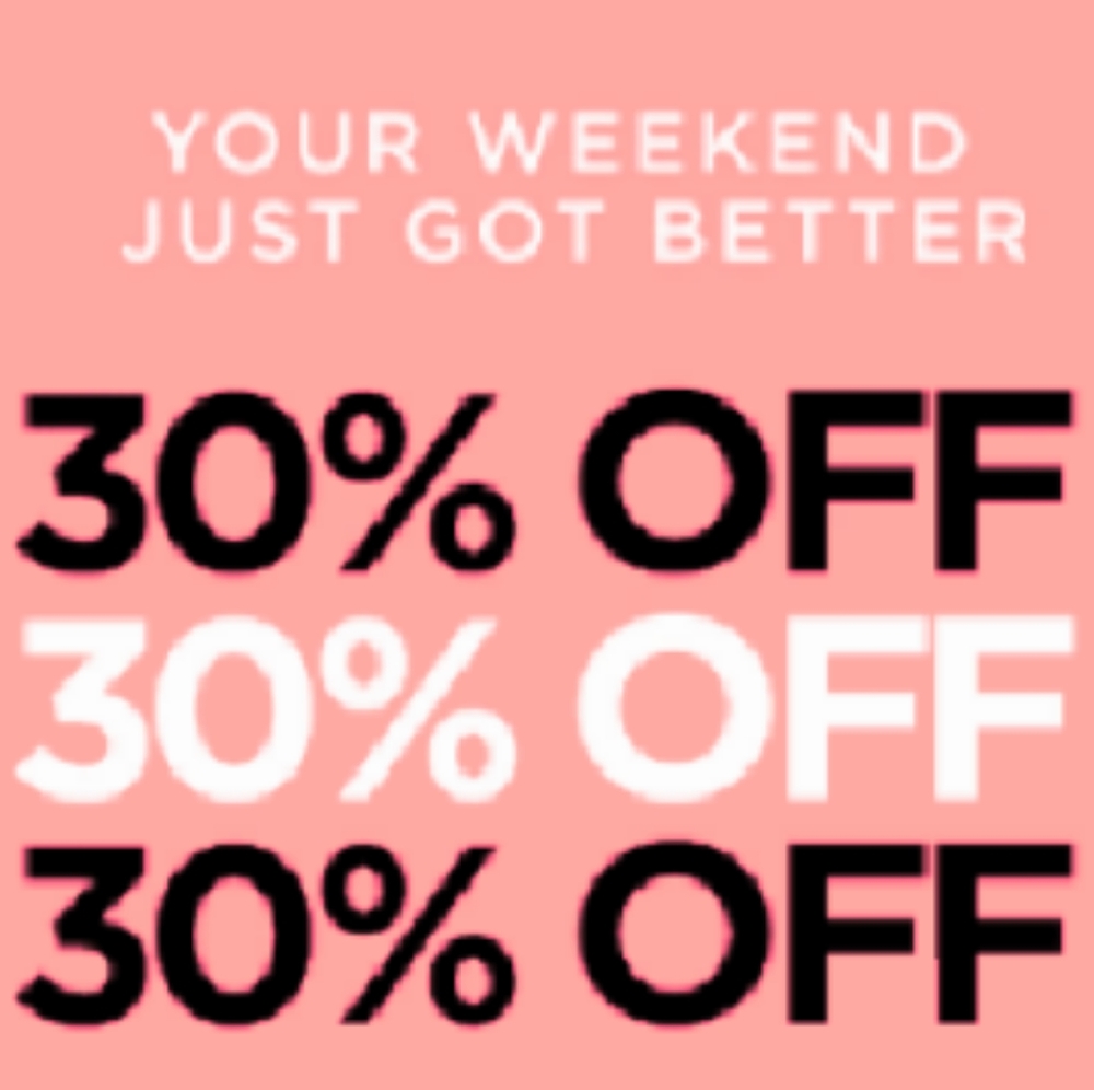 Up to 30% off or Free Shipping.